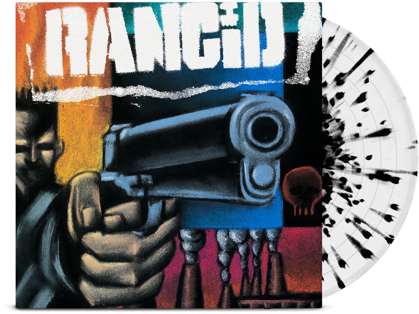 RANCID- S/T LP (White Black Splatter)