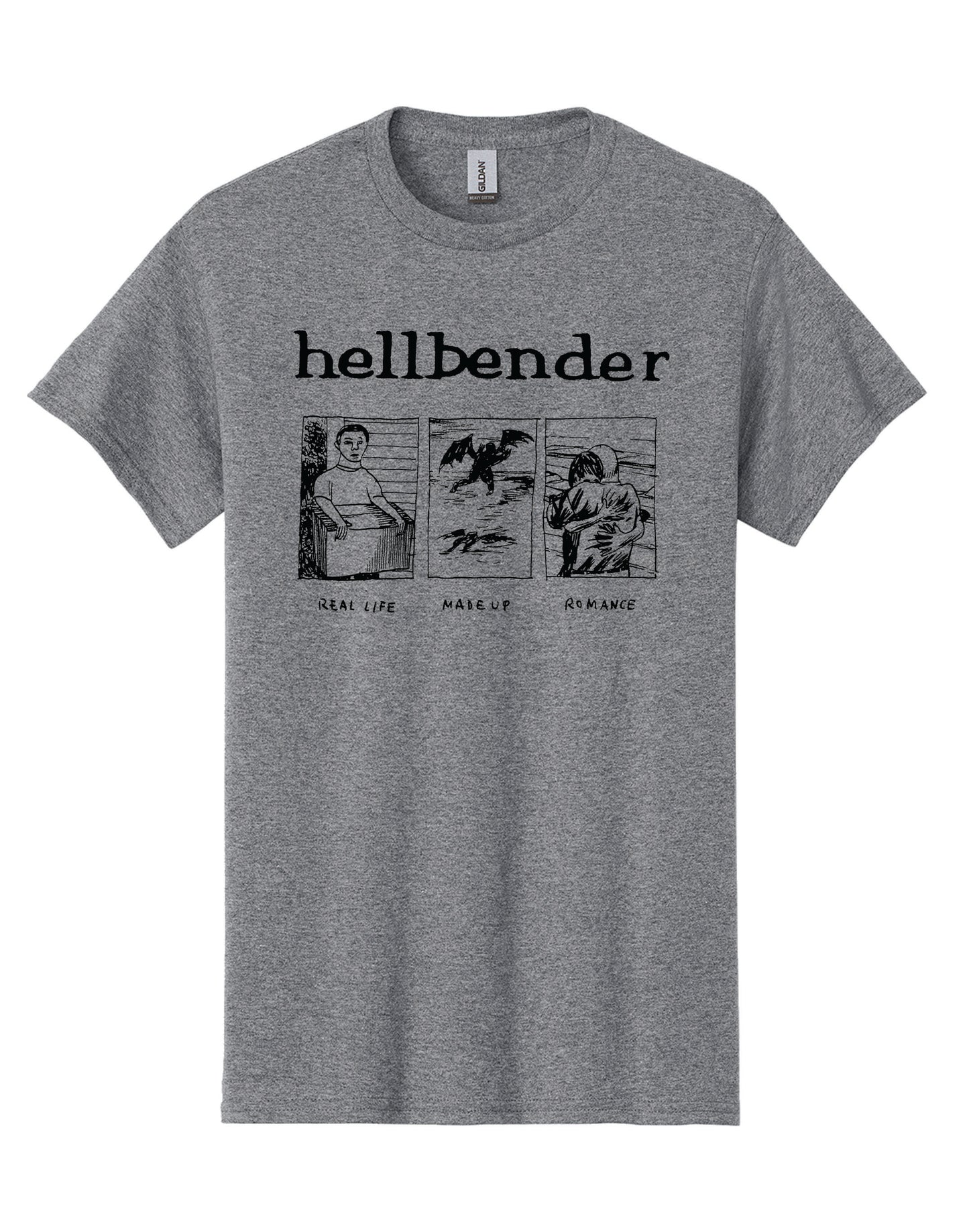 HELLBENDER- "Real Life" T-SHIRT (Preorder)