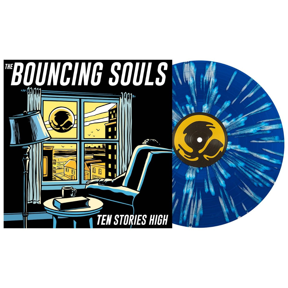 BOUNCING SOULS- "Ten Stories High" LP (Blue White Splatter)