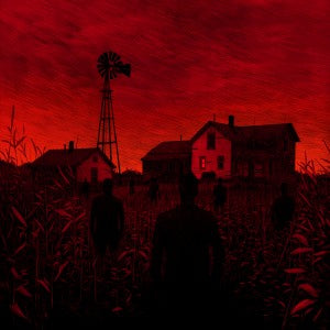 CORN ON MACABRE- "Discographic Violence" LP (Red)