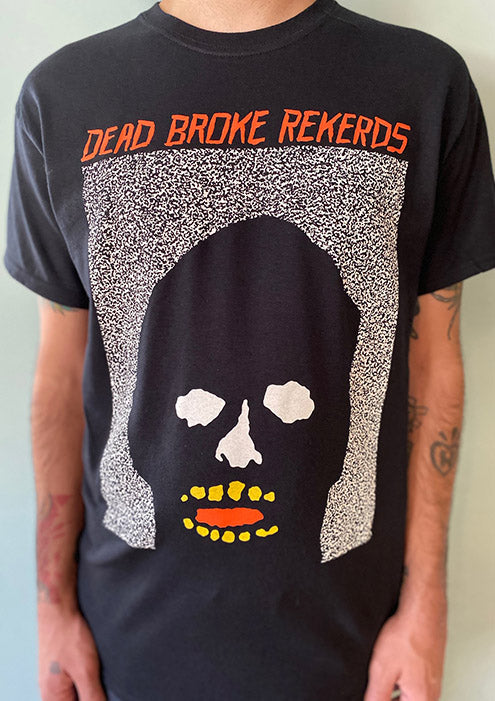 DEAD BROKE REKERDS- "Static Head" T-SHIRT- Small