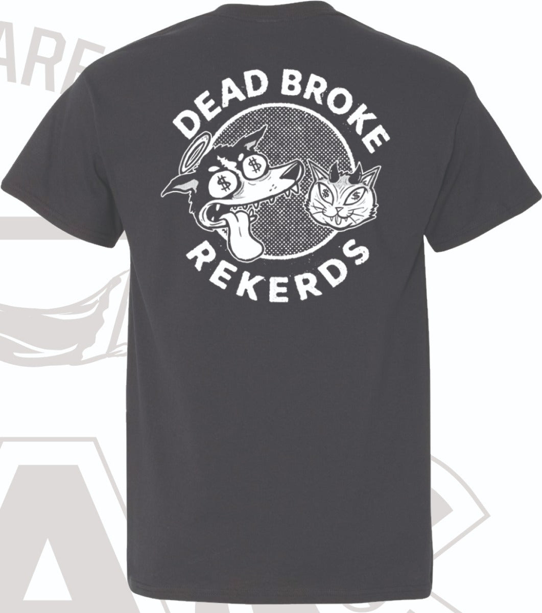 DEAD BROKE REKERDS- "Iggy & Crumb" Pocket T-SHIRT