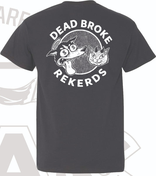 DEAD BROKE REKERDS- "Iggy & Crumb" Pocket T-SHIRT