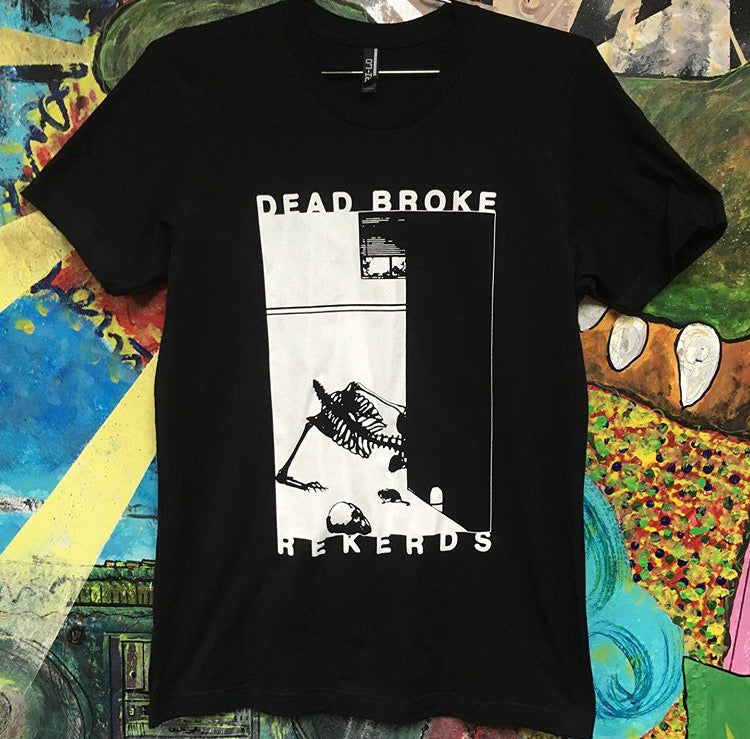 DEAD BROKE REKERDS- "Bone Head" T-SHIRT by Steak Mtn- Small