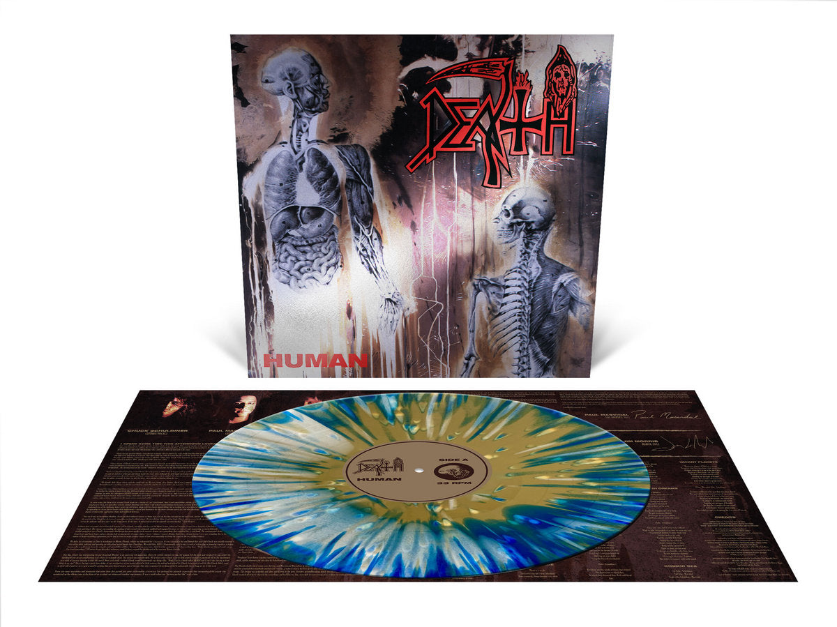 DEATH- "Human" LP (Tri-Color Merge Splatter)
