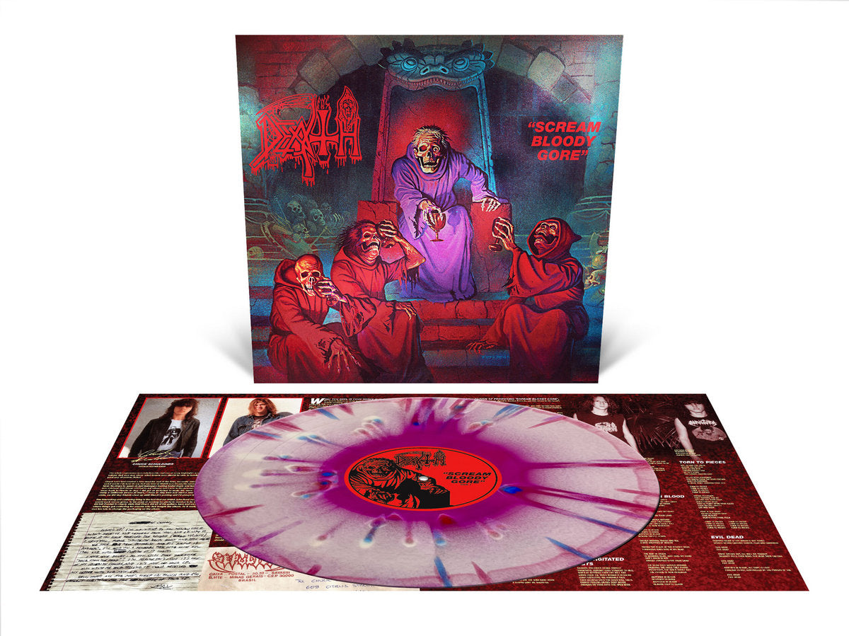 DEATH- "Scream Bloody Gore" LP (Tri-Color Merge Splatter)