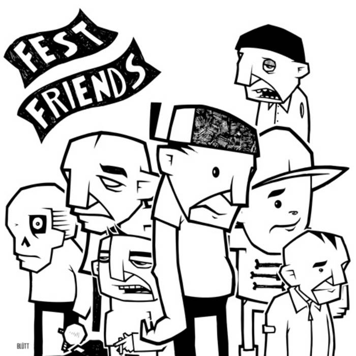 V.A.- "FEST FRIENDS" Comp. LP (Horace Pinker, Brokedowns, Ensign, Pity Party, Franz Nicolay+)