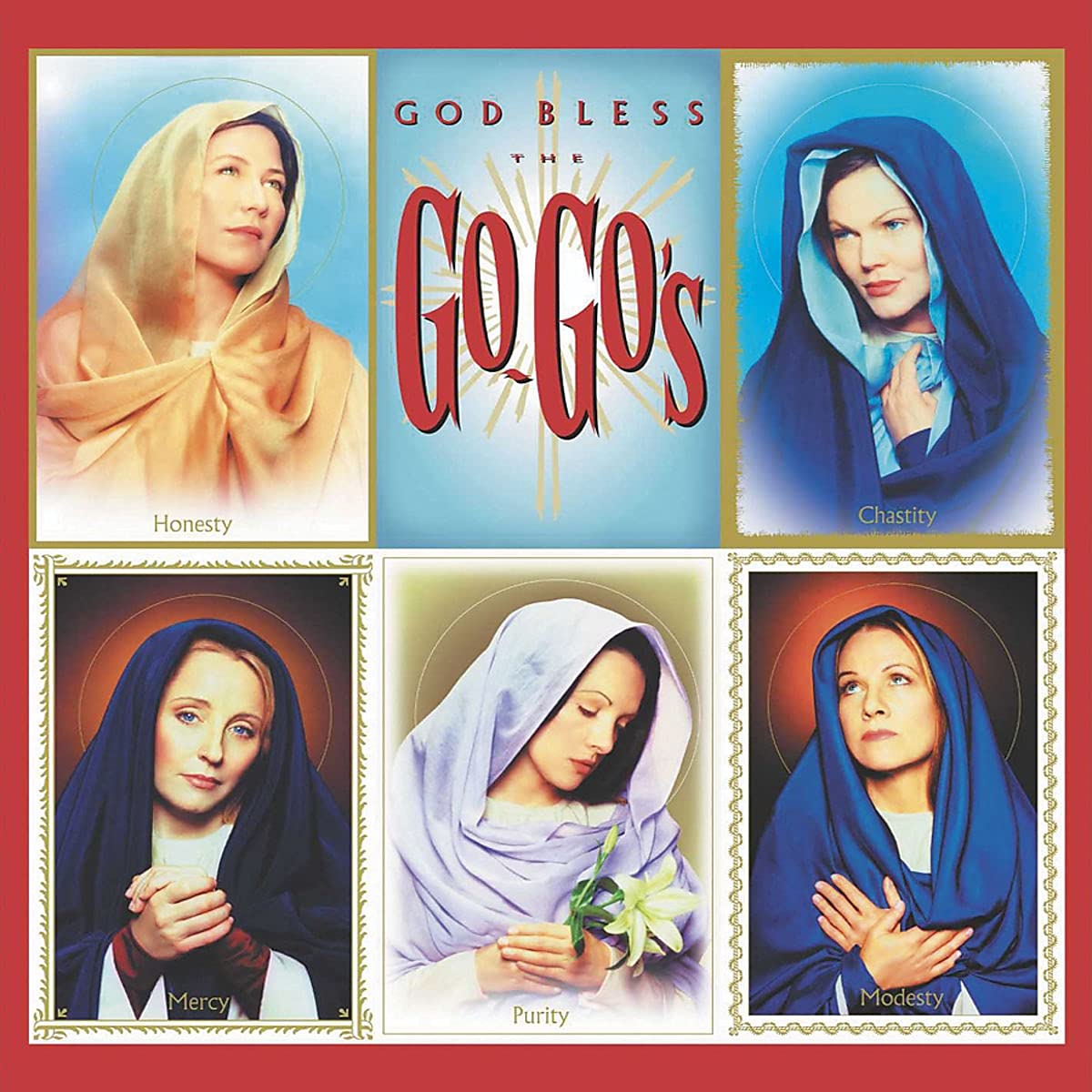 GO-GO'S, THE- "God Bless The Go-Go's" LP (Blue)