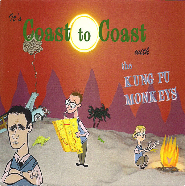 KUNG-FU MONKEYS- "It's Coast To Coast!" 7"EP (Orange)