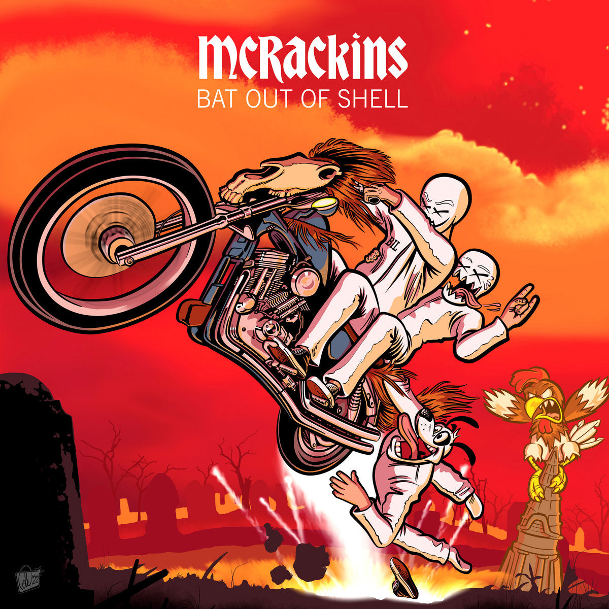 MCRACKINS- "Bat Out Of Shell" LP (Egg)