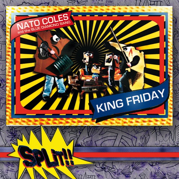 NATO COLES & BLUE DIAMOND BAND / KING FRIDAY- Split 7"- BROWN