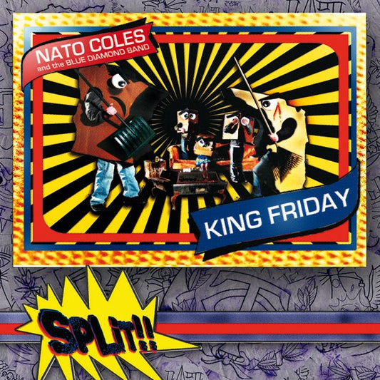 NATO COLES & BLUE DIAMOND BAND / KING FRIDAY- Split 7"- BROWN