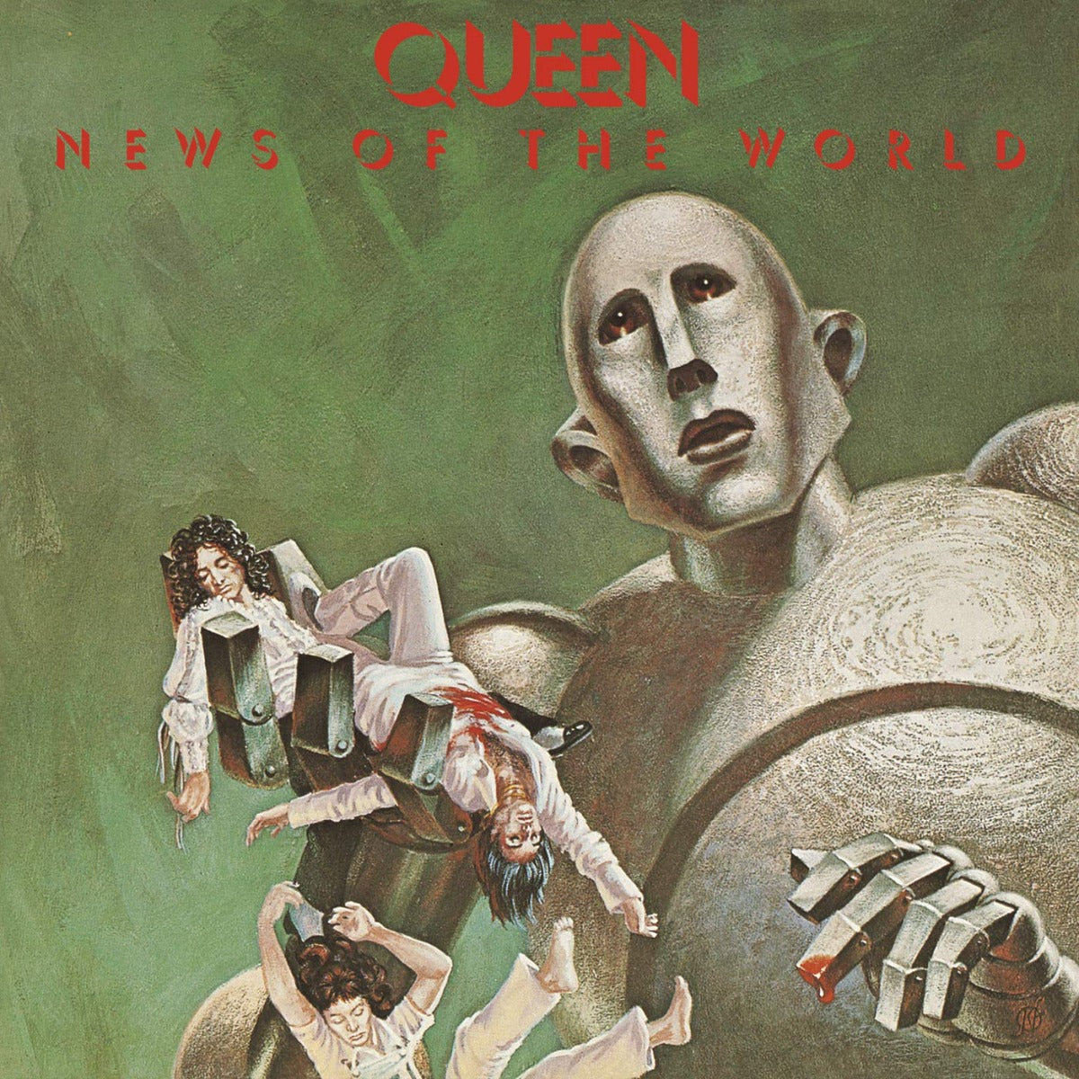 QUEEN- "News Of The World" LP (Olive Green)