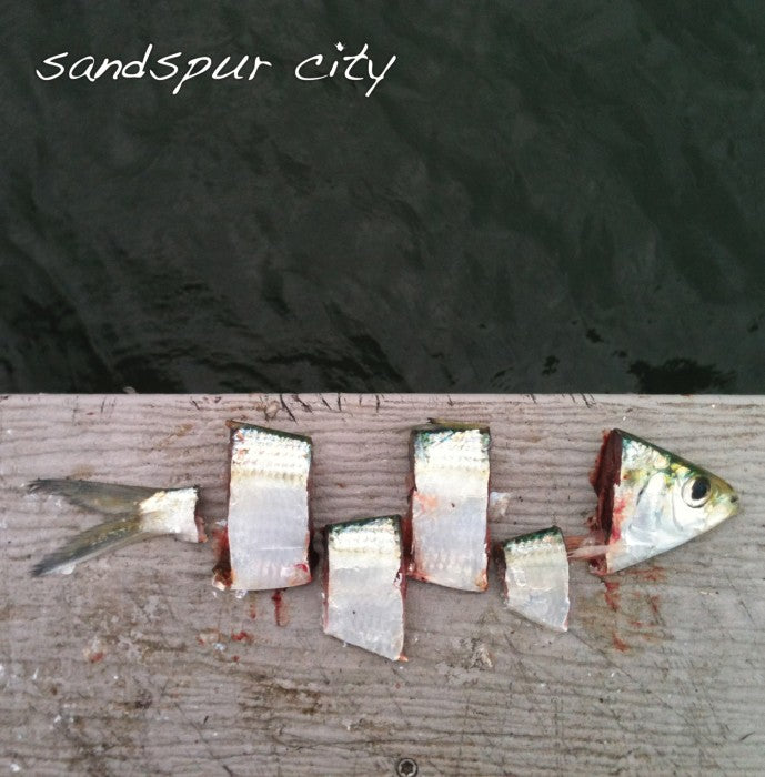 SANDSPUR CITY- S/T 7" EP- RED MIX