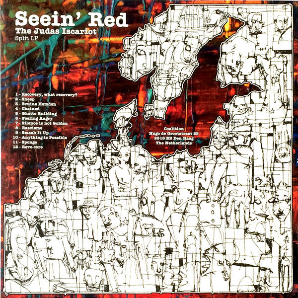 SEEIN' RED / JUDAS ISCARIOT- Split 12" LP