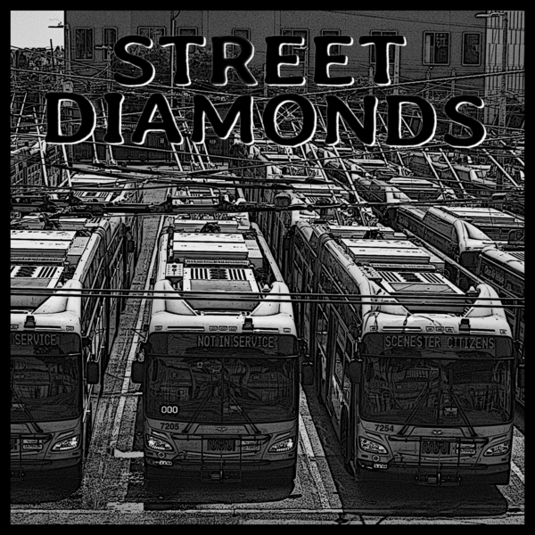 STREET DIAMONDS- "Scenester Citizens" 7"EP (Clear)