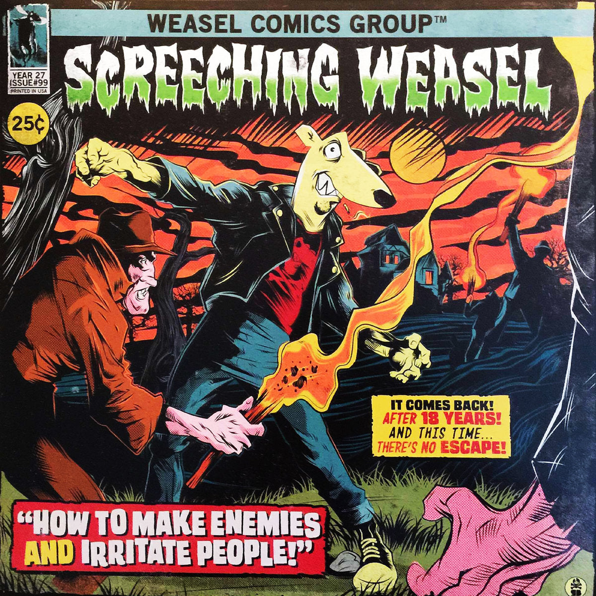 SCREECHING WEASEL- "How To Make Enemies & Irritate People" LP (Red)