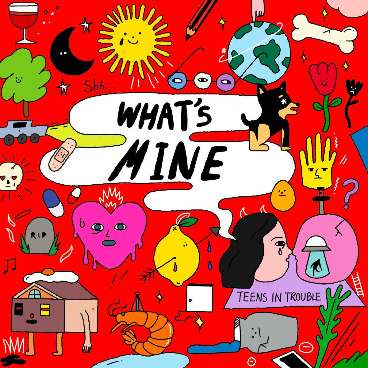 TEENS IN TROUBLE- "What's Mine" LP (Color)