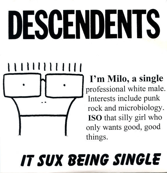 DESCENDENTS- "It Sux Being Single" 7"EP (White)
