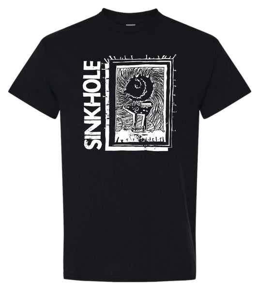 SINKHOLE- "Lino-cut Dog" T-SHIRT (Preorder)