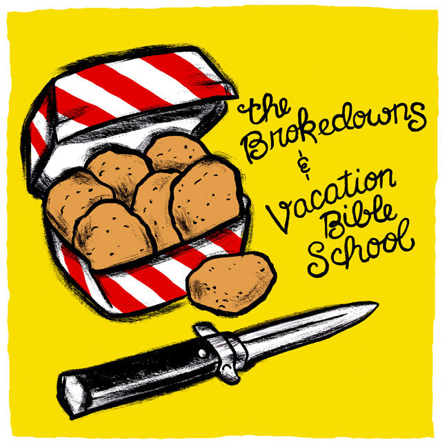 BROKEDOWNS / VACATION BIBLE SCHOOL- Split 7"EP
