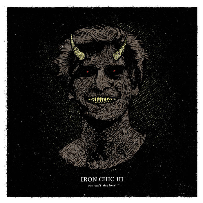 IRON CHIC- "You Can't Stay Here" LP (Clear Black Smoke)