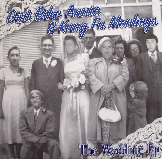 DIRT BIKE ANNIE & KUNG-FU MONKEYS- "The Wedding" 2X7"EP (Blue)
