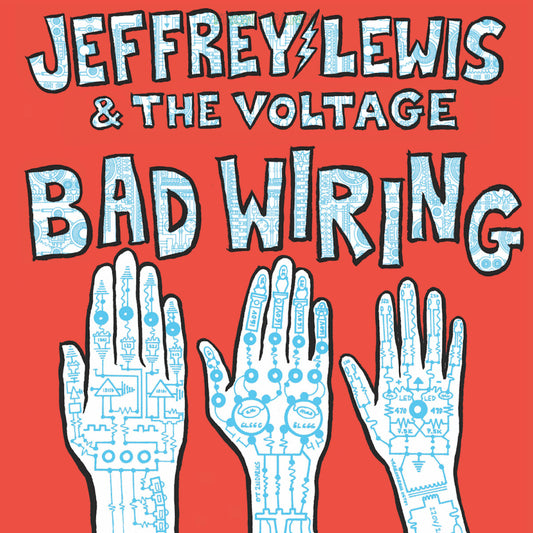 JEFFREY LEWIS- "Bad Wiring" LP (Blue)