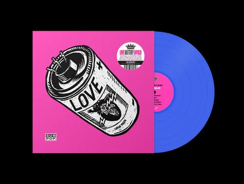 LOVE BATTERY- "Dayglo" LP (Blue)